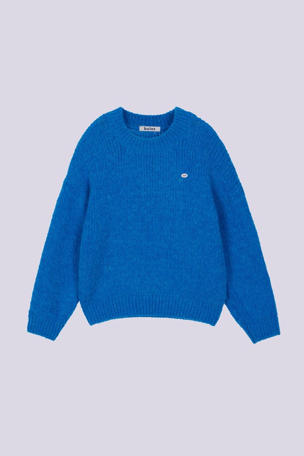 HAINT - 스웨터 - COLOR BOUCLE ROUND KNIT