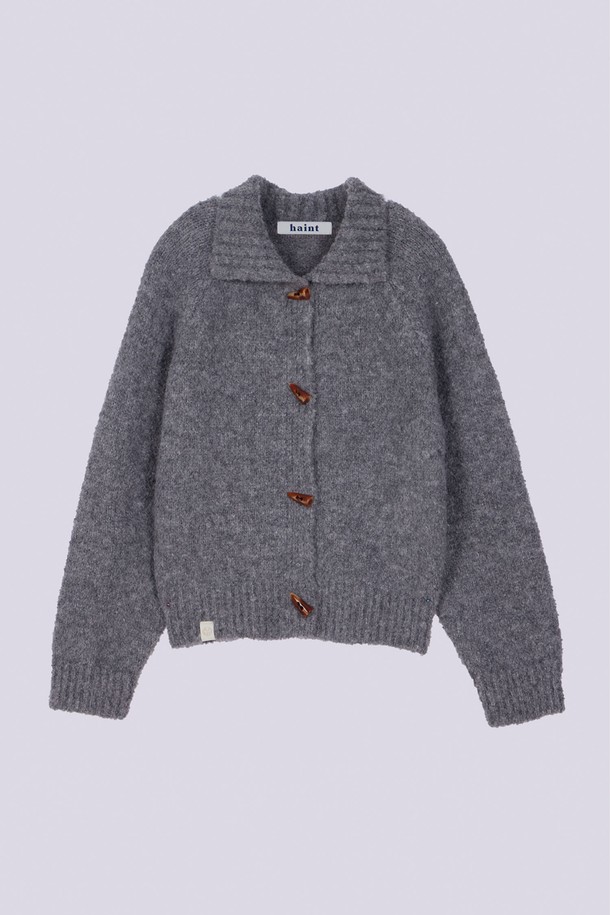 HAINT - 가디건 - GLEAMING BOUCLE CARDIGAN