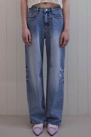 ADLEY LONG WIDE DENIM PANTS