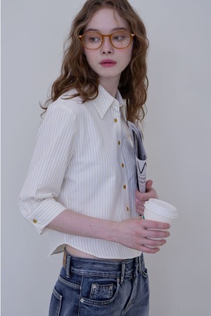 HOPE STRIPE SHIRT_2COLORS_BEIGE