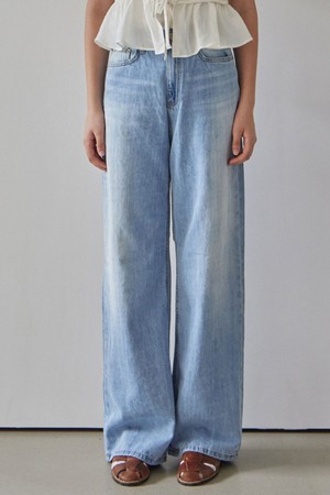 ZELDA BRUSHED LONG WIDE DENIM