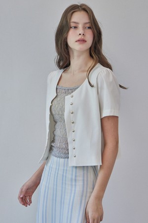 GOLDY BUTTON BLOUSE_2COLORS_IVORY