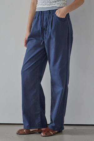 STRING BANDING PANTS_2COLORS_NAVY