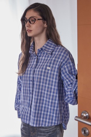 MANDY UNBALANCE CHECK SHIRT