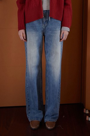 FIA LONG WIDE DENIM PANTS