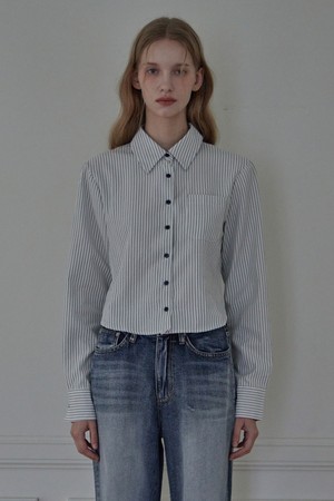 HOPE STRIPE LONG SHIRT_3COLORS_IVORY