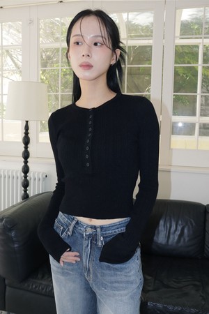 JOLLY ROUND KNIT TOP_3COLORS_BLACK