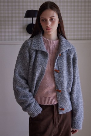 GLEAMING BOUCLE CARDIGAN