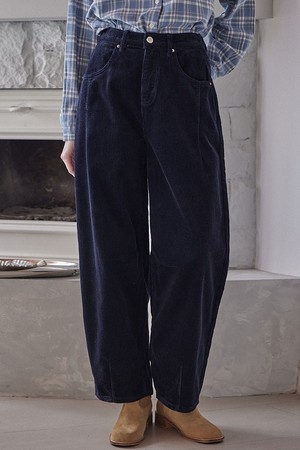 MELLOW CORDUROY BAGGY PANTS_4COLORS_NAVY