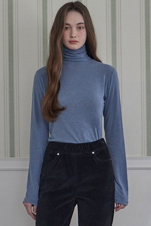 MONT WOOL TURTLE NECK_2COLORS_SKY BLUE