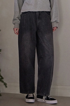 [양털안감]MONA DENIM PANTS_2COLORS_BLACK