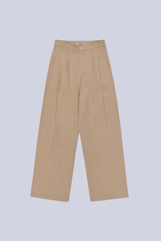 HAINT - 롱/미디팬츠 - KOSHI PINTUCK PANTS_BEIGE
