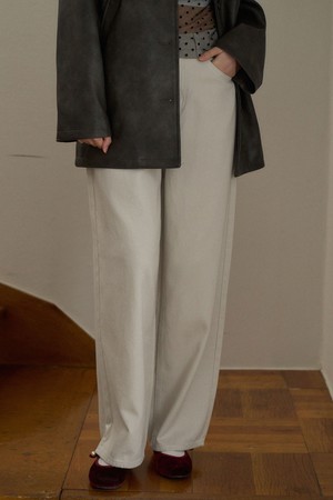 EVE WIDE STRAIGHT PANTS_LIGHT GREY