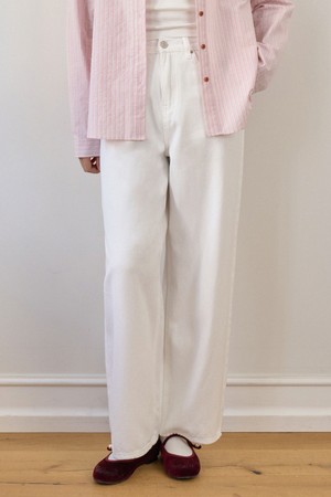 EVE WIDE STRAIGHT PANTS_WHITE