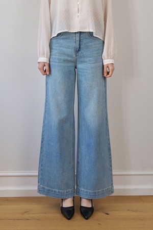 RUNY LONG WIDE DENIM PANTS