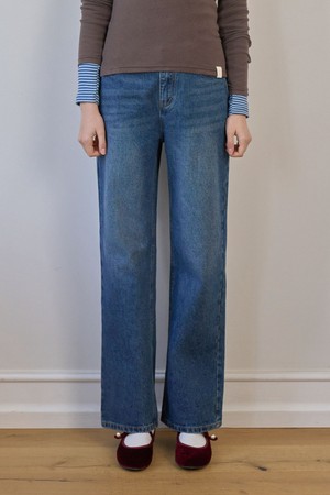 YUNI WIDE DENIM PANTS