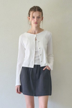 LYRA CARDIGAN SLEEVELESS SET_WHITE