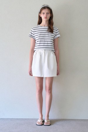 HEARTS BALLOON SKIRT_IVORY