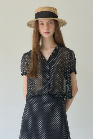 JEM DOT SEE-THROUGH BLOUSE