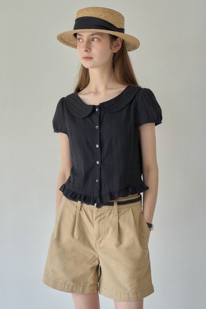 BALI COLLAR LACE BLOUSE_BLACK