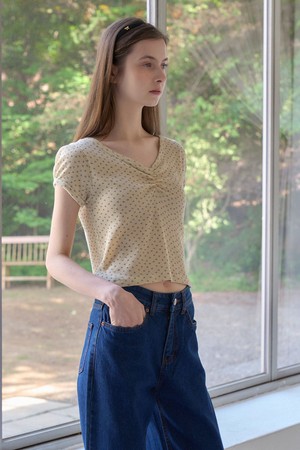 CHUU SHIRRING T_YELLOW