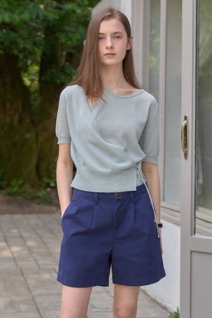 CLASSY TWO TURK COTTON SHORT_NAVY