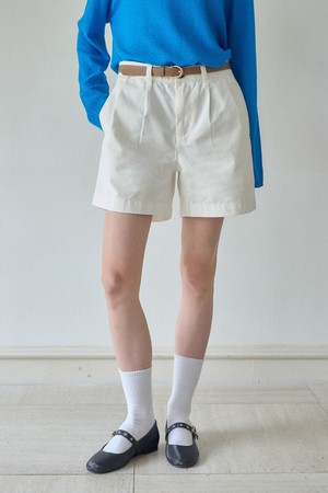 CLASSY TWO TURK COTTON SHORT_WHITE