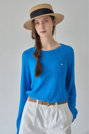 SEE SUMMER ROUND KNIT_BLUE