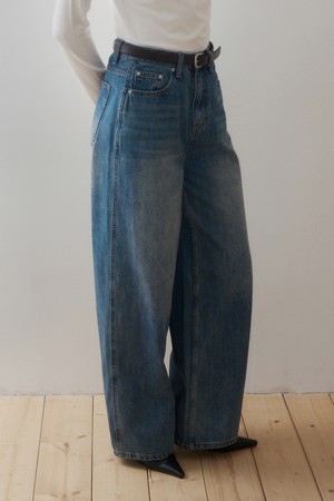 ENDER COMFORT WIDE DENIM PANTS_BLUE