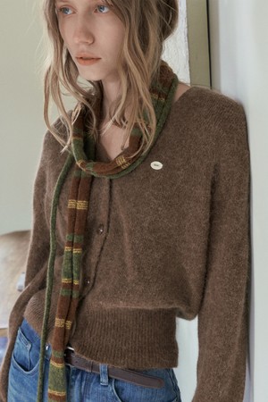 POD ANGORA CARDIGAN_BROWN