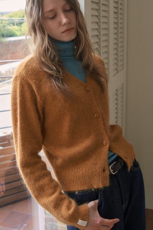 POD ANGORA CARDIGAN_ORANGE
