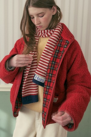 KOTZ REVERSIBLE FLEECE JUMPER_RED