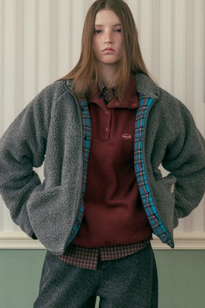 KOTZ REVERSIBLE FLEECE JUMPER_GRAY