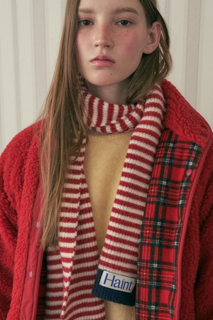 CHRIS STRIPE KNIT MUFFLER_3 COL