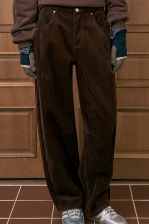 [양털기모]MIKA BALLOON CORDUROY PANTS_BROWN