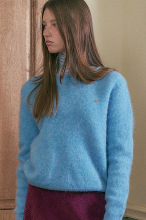 ANNETTE ALPACA BLENDED KNIT_BLUE