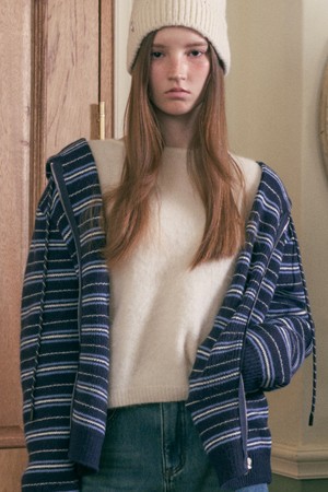 MIO HOOD ZIP-UP_NAVY