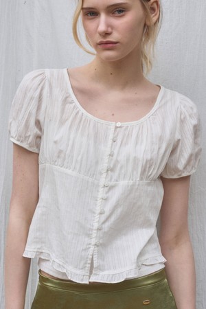 ELIO SHEERRING BLOUSE 2COL_IVORY