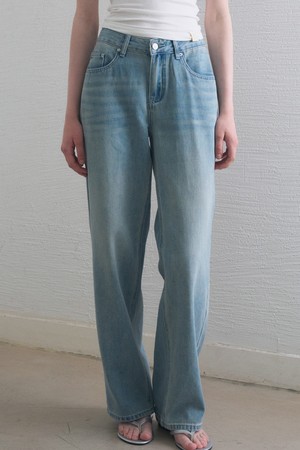 NICO VINTAGE WASHED DENIM PANTS_BLUE