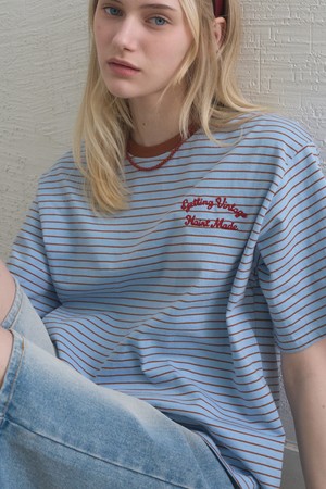 HAINT STRIPE CONTRAST NECK T SHIRT 2COL_LIGHT BLUE