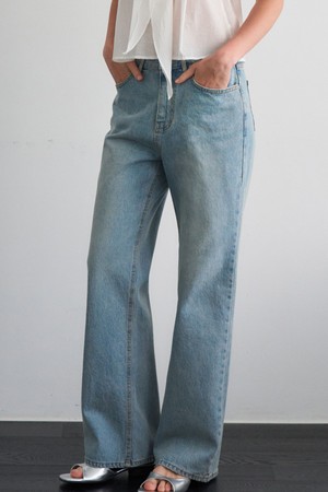 VIREN WASHING STRAIGHT DENIM PANTS_BLUE