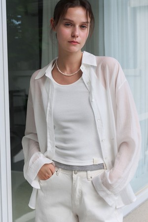 SOLIA SHEER EMBROIDERY OVERSIZE SHIRT 2COL_IVORY