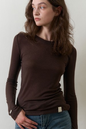 FLIN WOOL BLEND TENCEL SLIM TOP 6COL