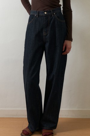 NELRO WIDE NONFADE INDIGO DENIM_DARK BLUE