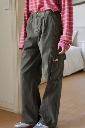 ROVEN GARMENT WASHED CARGO PANTS 2COL_KHAKI