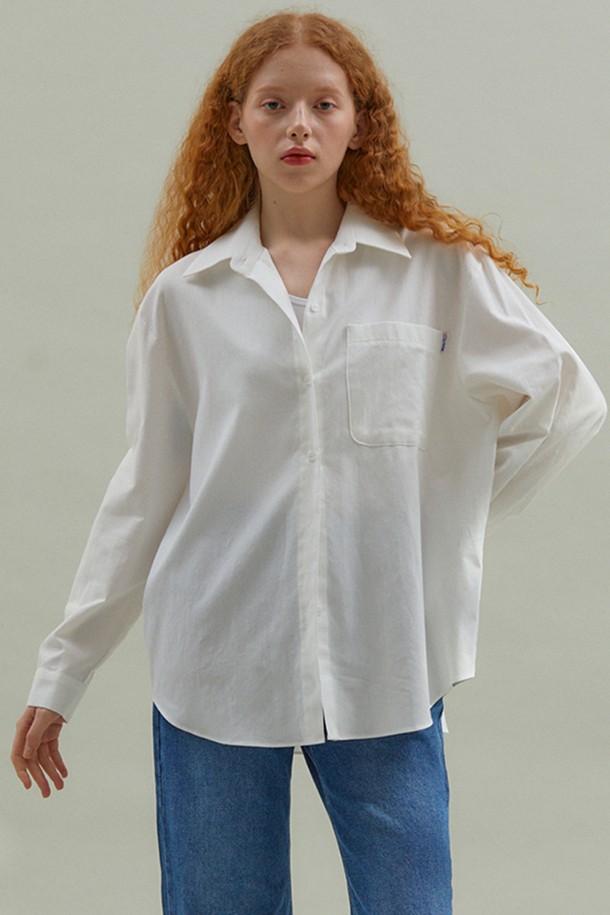 Basic Oxford Long Shirt [White]_MANAVIS7