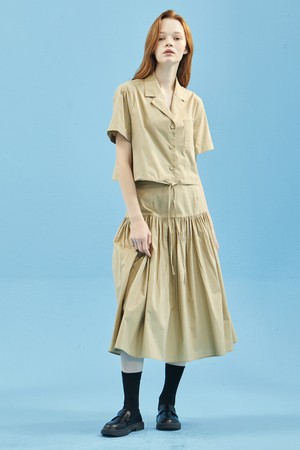 Picnic Banding Skirt [Beige]