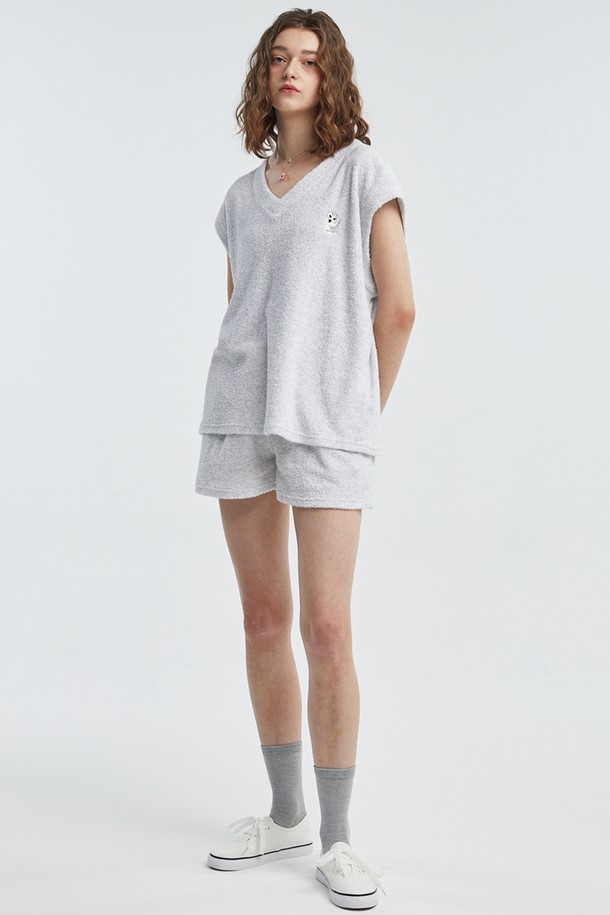 MANAVIS7 - 쇼트팬츠 - Towel Banding Shorts [Melange]