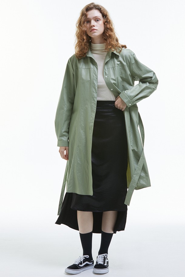 MANAVIS7 - 자켓 - Gloss Shirt Jacket [Olive]