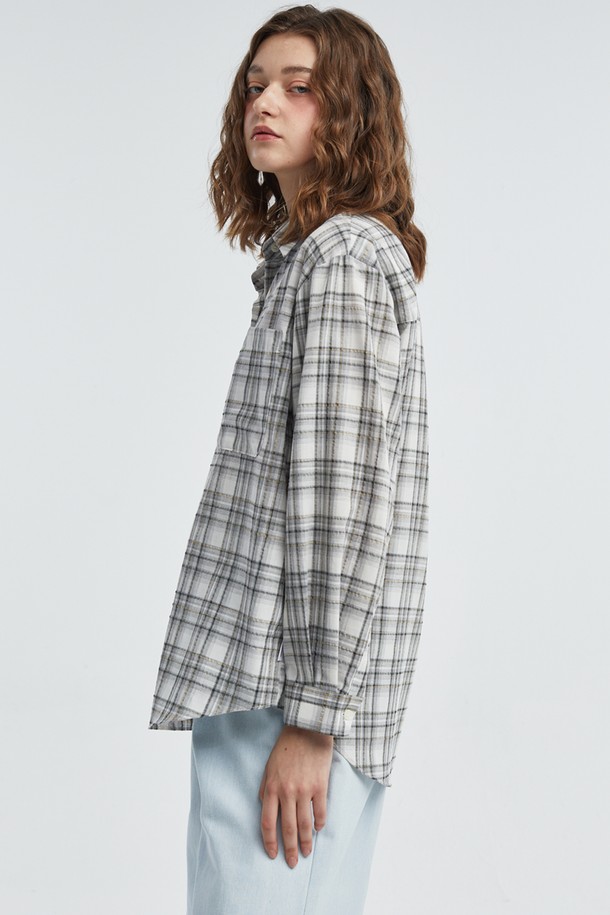 MANAVIS7 - 셔츠 - Summer Check Shirt [Black]